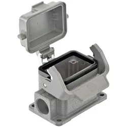 Harting Sockelgehäuse, Elektronikkabel + Stecker, Grau
