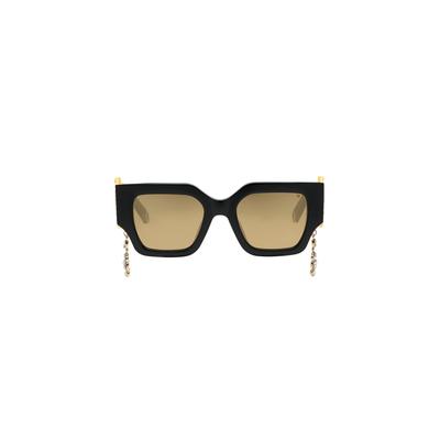 Sonnenbrille PHILIPP PLEIN "Sonnenbrille", Mädchen, schwarz (0216, schwarz, gold), Sonnenbrillen Sonnenbrille