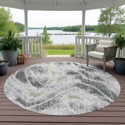 Addison Rugs Machine Washable Indoor/ Outdoor Global Hiram Chantille Rug