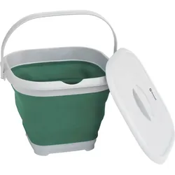 Outwell faltbarer eckiger Eimer mit Deckel 30 x 29,5 x 22 cm shadow green