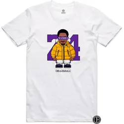 DearBBall, Unisex, Sportshirt, Mamba (XL), Weiss, XL