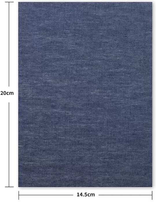INF Denim Knie-Patches für Jeans, Aufbügler, DIY Stoffapplikationen (5 Stk.) Blau