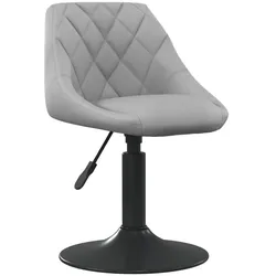 vidaXL Barhocker Hellgrau Samt
