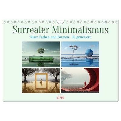 Surrealer Minimalismus (Wandkalender 2026 DIN A4 quer), CALVENDO Monatskalender