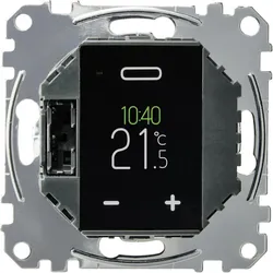 Merten MEG5776-0000 Programmierbarer Universal Temperaturregler-Einsatz mit Touch-Display MEG57760000