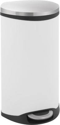 Tretabfalleimer Soft Close weiß, 30 Liter