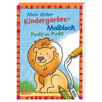 Mein dicker Kindergarten-Malblock: Punkt zu Punkt, Taschenbuch von , Carlsen, 978-3-551-19163-2
