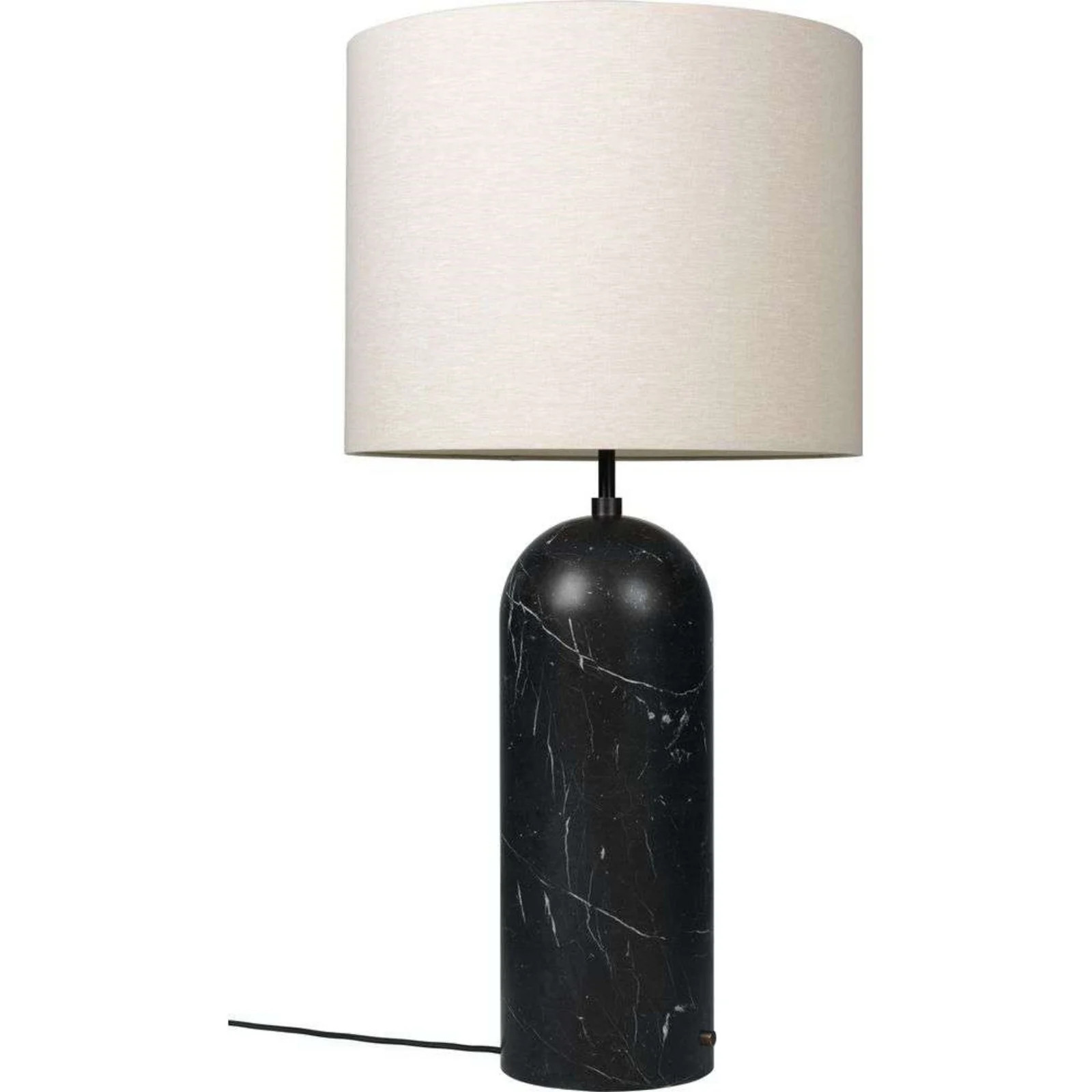 GUBI Gravity XL Low Vloerlamp Black Marble/Canvas voor de woonkamer