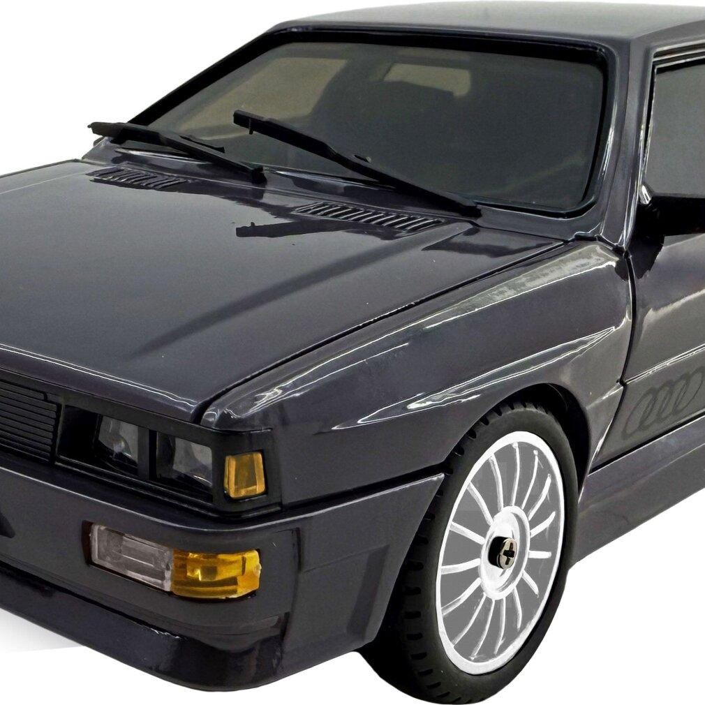 AMEWI Audi quattro 1980 RC-model met gyroscoop, proportionele 4WD, schaal 1:28, grafietgrijs