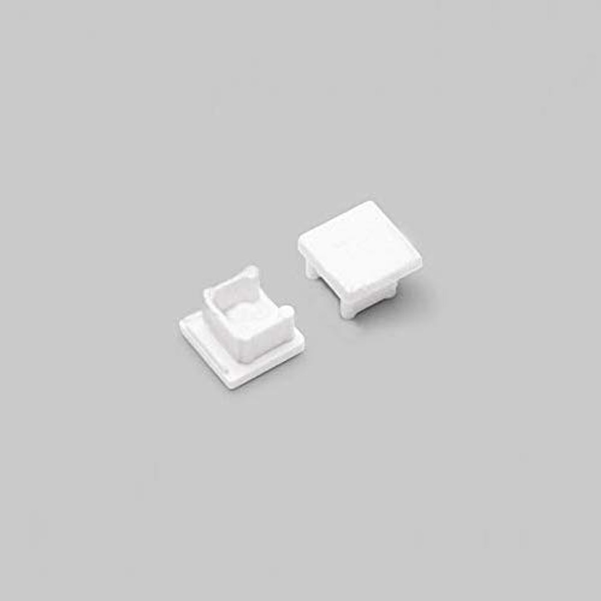 Witte eindkappen voor aluminium LED-profiel ST10