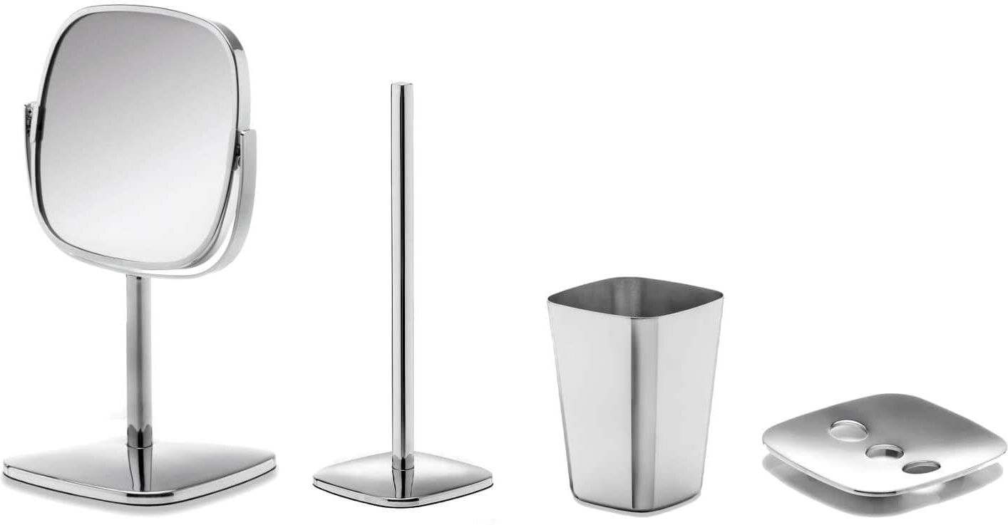 Robert Welch Burford Collection 4 Piece Bathroom Set - Polished Steel