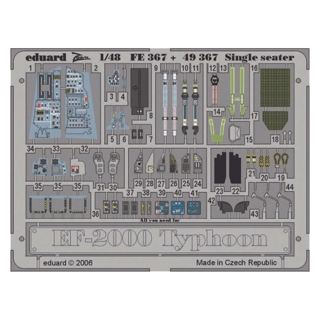 Eduard EF-2000 Typhoon Single Seater Für Revell Bausatz (FE367)