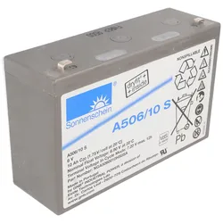 Exide Sonnenschein Dryfit A506/10 S Blei Akku, Anschluss 4,8mm, VDS G