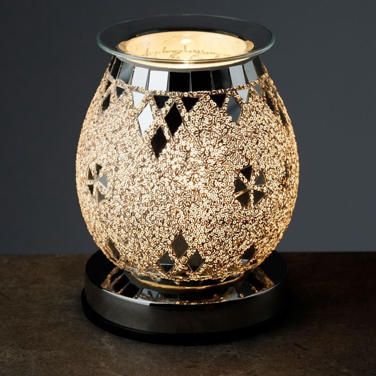 Eden Spiegel Mozaiek Touch Elektrische Wax Melt Aroma Lamp