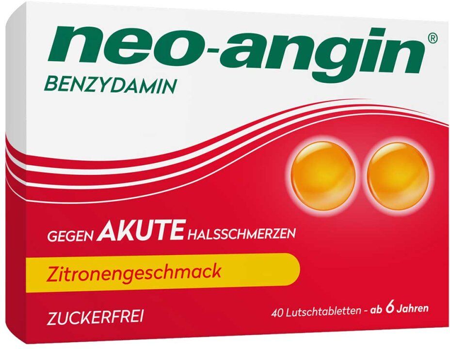 Neo-angin Benzydamin Akute Halsschmerzen Zitrone