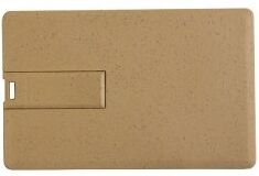 Chiavetta USB 4GB tessera eco in paglia di grano Personalizzate o neutre