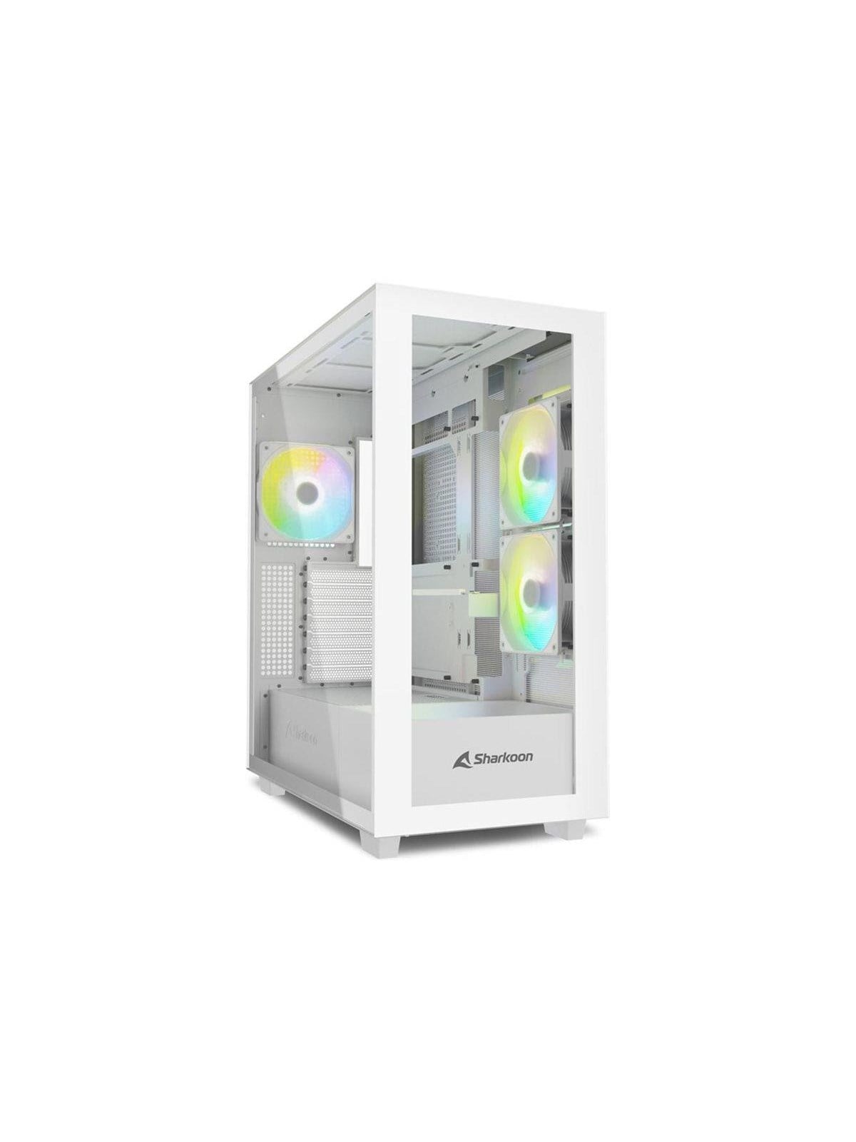 Sharkoon Rebel C60 RGB - Gehäuse - Tower - Weiß