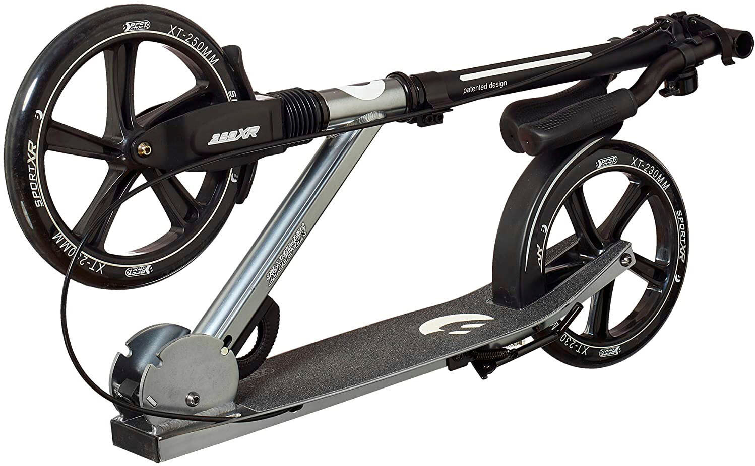 Cityroller BEST SPORTING "City-Scooter silber grau mit Handbremse", silber (silber, grau), Roller, Cityroller