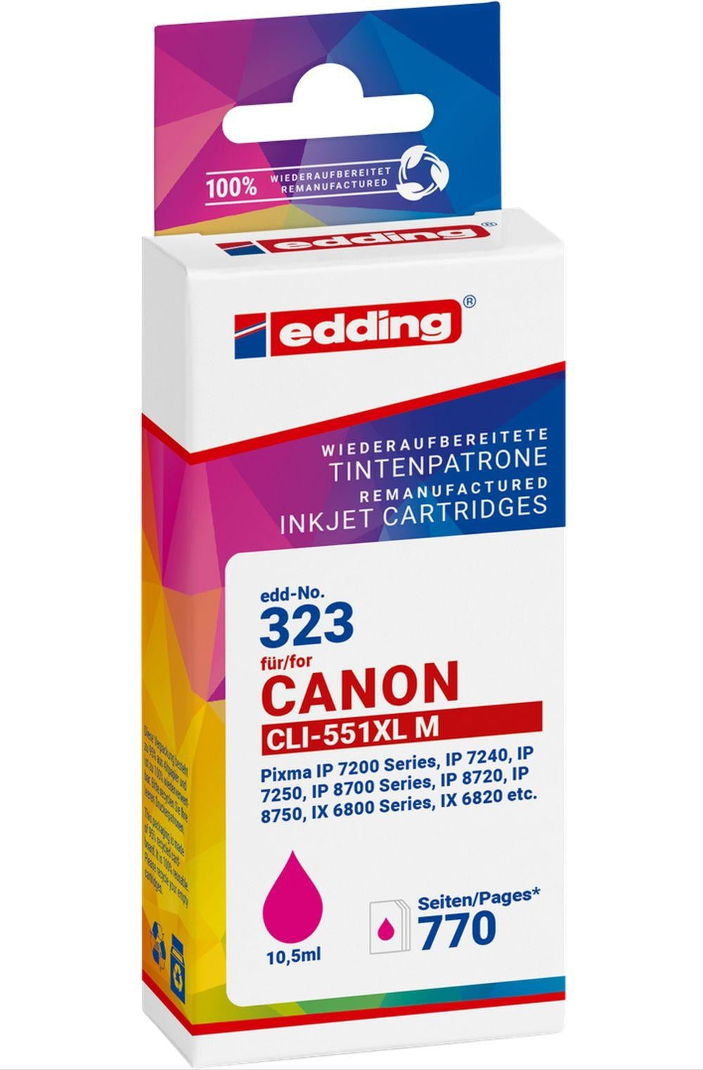 Edding Druckerpatrone Magenta compatibel met Canon CLI-551 XL