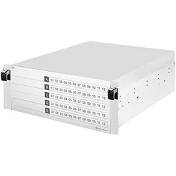 Silverstone SST-RMB41-W - Speichergehäuse - 60 Schächte (2.5"), Festplattengehäuse, Silber
