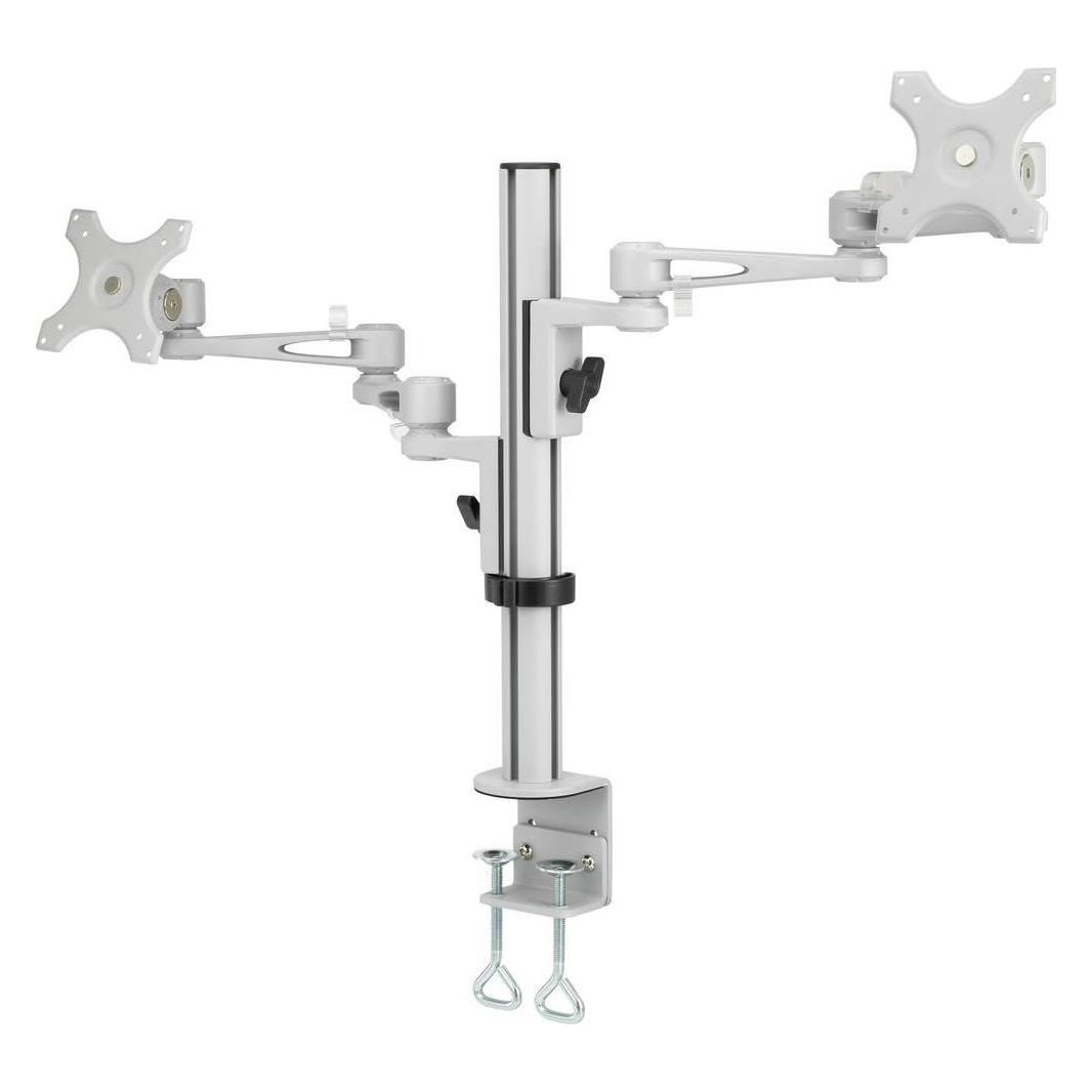 SpeaKa Professional Dual Monitor-Tischhalterung mit C-Klemme (Tisch, 27", 10 kg) (SP-5986112)