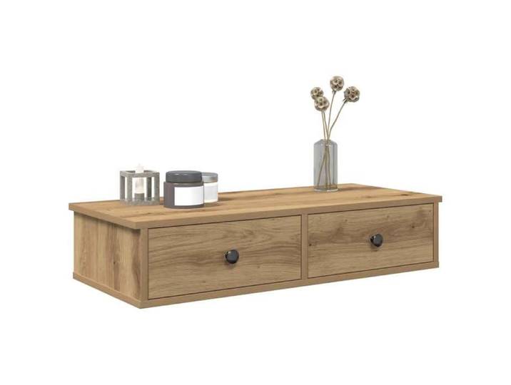 Étagère murale avec tiroirs chêne artisanal bois d'ingénierie 859958