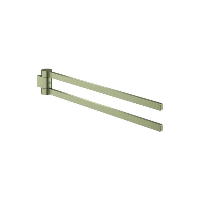 Grohe Selection Handtuchhalter 41063EN0 40 cm, 2-armig, schwenkbar, nickel gebürstet