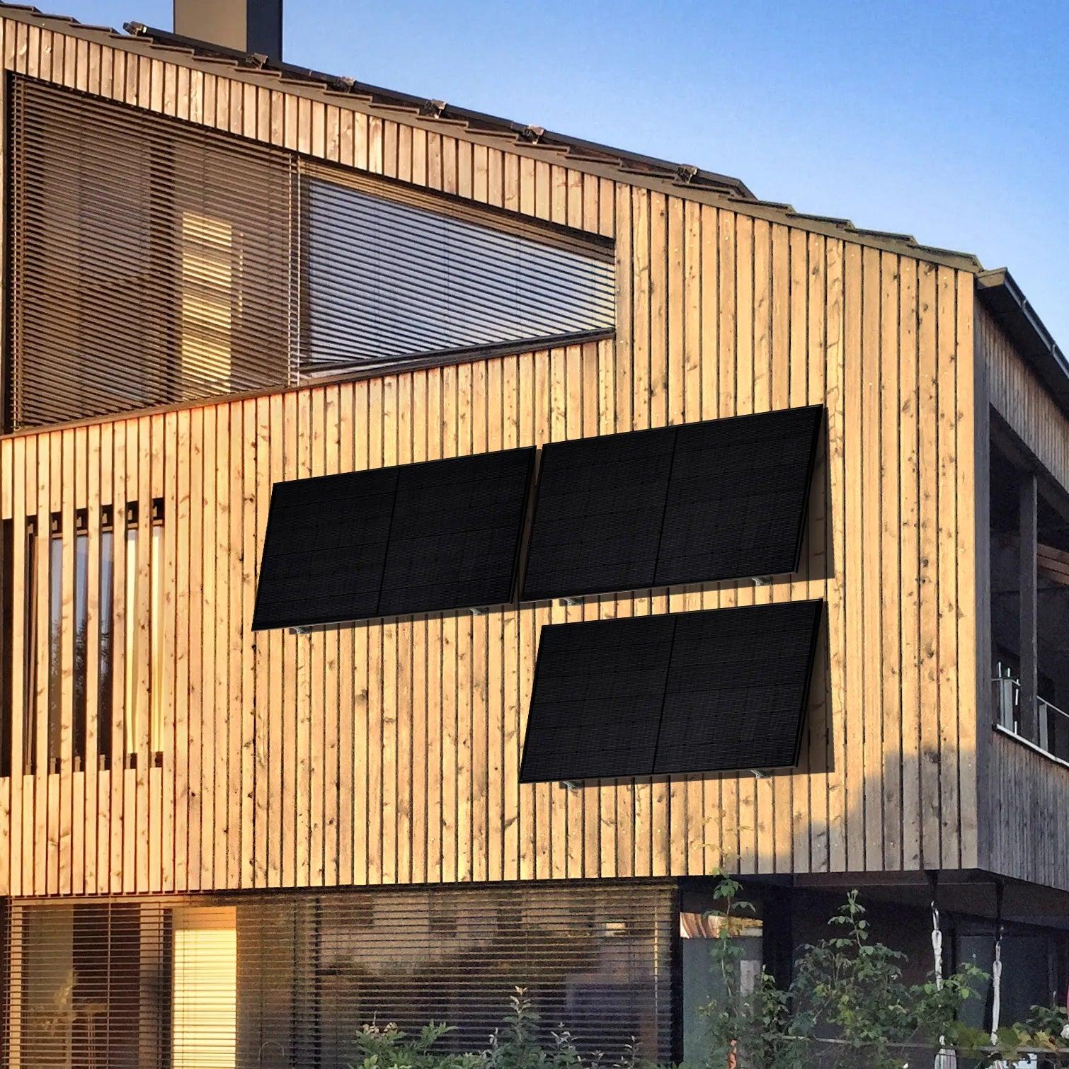1500 Watt, Fassade, Bifazial Komplettset, Balkonkraftwerk