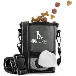 Bluzelle Futter Tasche Hund, Magnetverschluss, Gürteltasche 650ml, Futternapf Zubehör