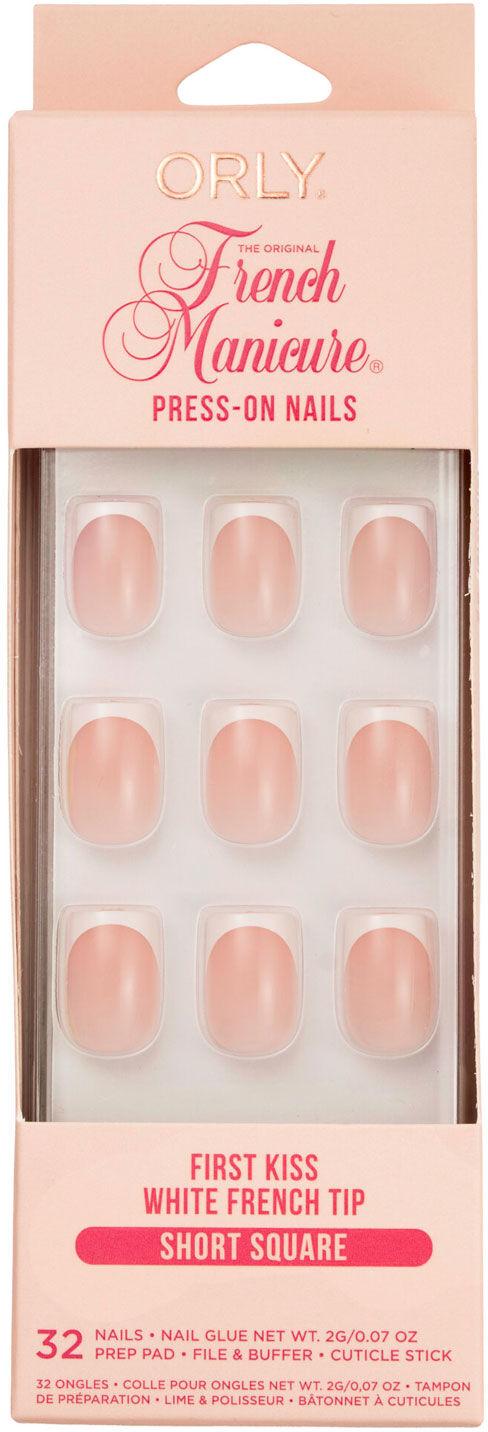 ORLY Press-On Nails First Kiss White French Tips 32pcs
