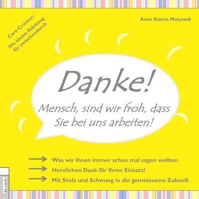 DANKE! Mensch, sind wir froh, dass Sie bei uns arbeiten, Taschenbuch von Anne Katrin Matyssek, BoD – Books on Demand, 978-3-8391-7045-8