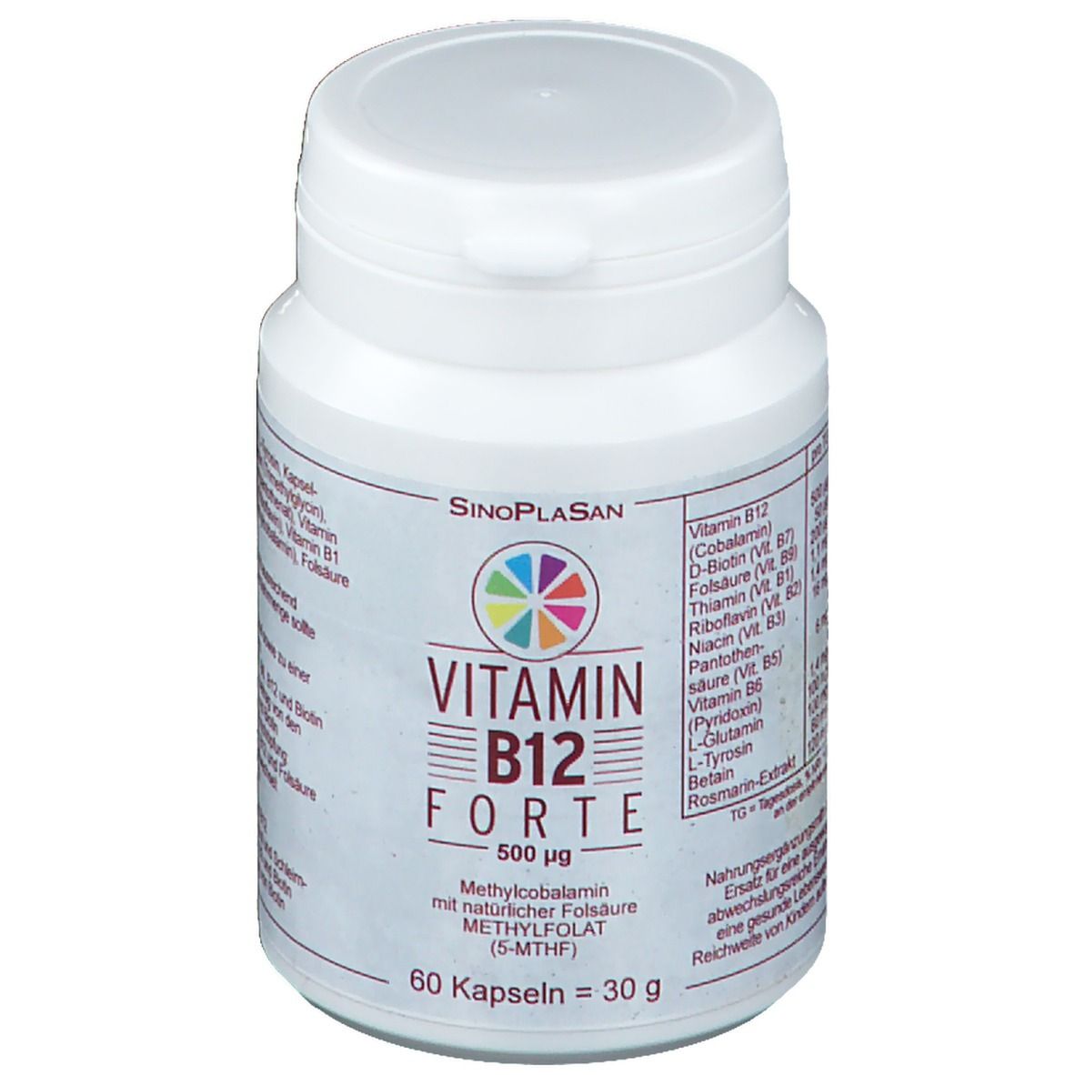 Vitamin B12 Forte 500 µg Methylcobalamin Kapseln 60 St