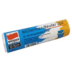 20 Müllbeutel 30 Liter transparent – praktische Abfallsäcke durchsichtig