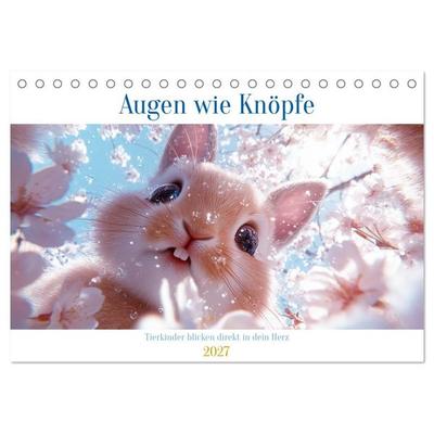 Augen wie Knöpfe (Tischkalender 2027 DIN A5 quer), CALVENDO Monatskalender