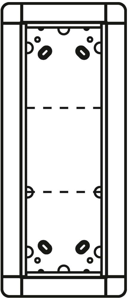 Ritto Portier UP-Rahmen ws 3-fach, 141x334mm 1881370)