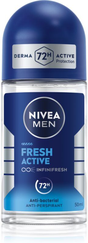 NIVEA MEN Fresh Active roll-on-antiperspirantti miehille 50 ml