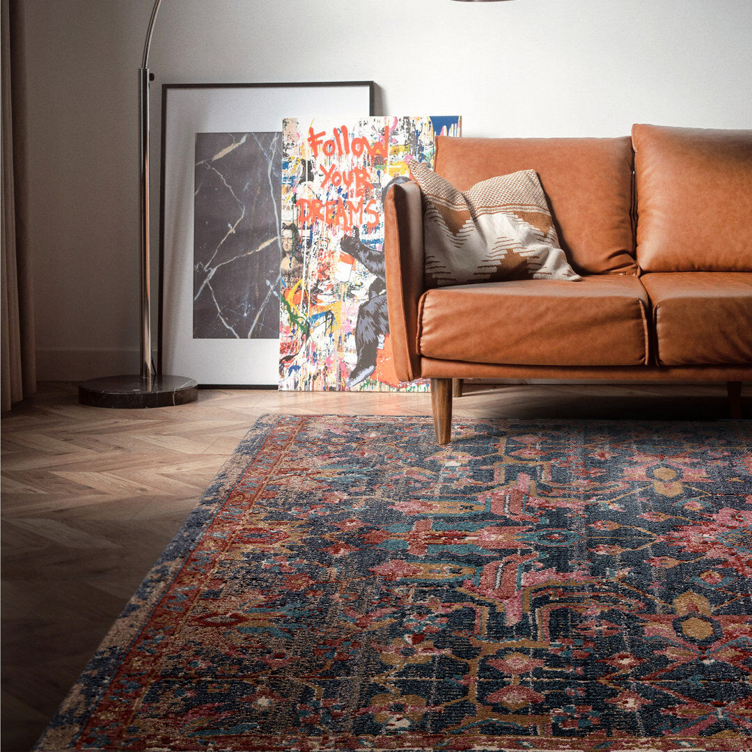 Latitude Vive Anthonyville Oriental Area Rug Blue Rectangle 120cm x 170cm