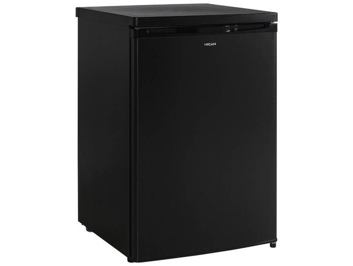 Mican Kühlschrank, Schwarz, Metall, Glas, Kunststoff, 1 Schublade(n) Schubladen, D, 55x85x58 cm, Innenraumbeleuchtung, Küchen, Küchenelektrogeräte, Kühl- & Gefrierschränke, Kühlschränke
