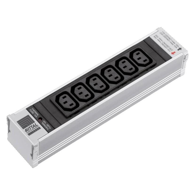 Rittal PSM Plus socket module C13 6-way non-switchable with thermal overcurrent protection (7856070)