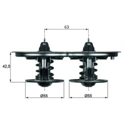 Thermostat Kühlmittel MAHLE TX 32 80D