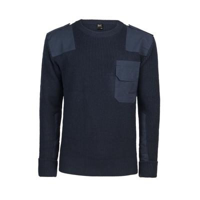 Kapuzenpullover BRANDIT "BW Pullover", Herren, Gr. L, blau (marineblau), Obermaterial: 100% Baumwolle CO., Pullover Kapuzenpullover
