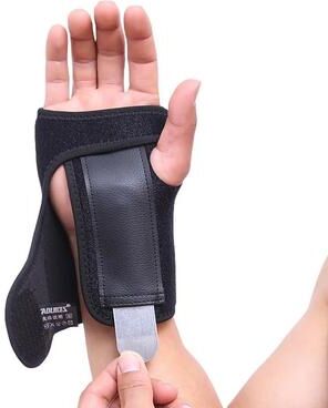 Useful Little Things Heavy Duty Gym Training Wrist Support Strap With Thumb Loop black left
