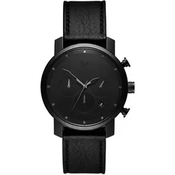 MVMT - CHRONO 40 - BLACK LEATHER - schwarz - schwarz - schwarz / 40 MM