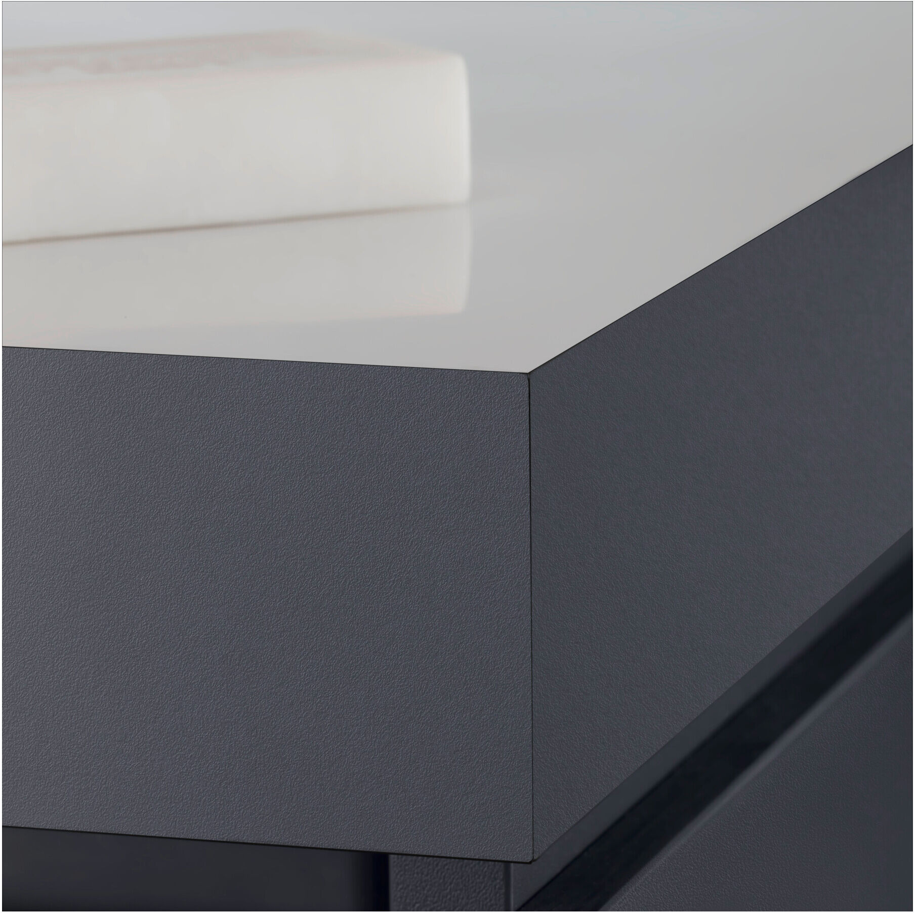 Duravit Waschtischunterschrank c-bonded L-Cube 100x48cm, o. HL, Eiche schwarz, 1 Auszug (LC6918N1616)