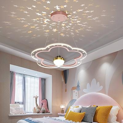 40 cm Pendelleuchte LED Beamer Licht romantische Blumendesign Lampe moderne Kinderzimmerlampe
