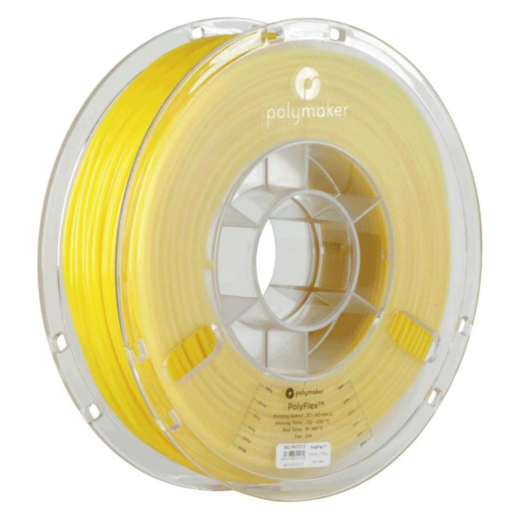 Polymaker PD01010 PolyFlex TPU-95A Filament TPU flexibel 2.85 mm 750 g Gelb 1 S (TPU, 750 g, 2.85 mm) (PD01010)