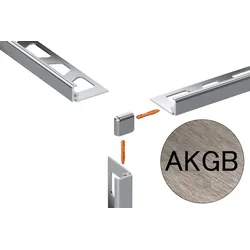 Schlüter Systems JOLLY-AKGB Außenecke 90° Aluminium AKGB - Aluminium kupfer gebürstet eloxiert Höhe: 8 mm