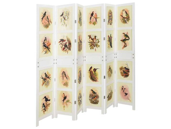 vidaXL Romdivider-Panel Weiß 212 x 165 cm MDF