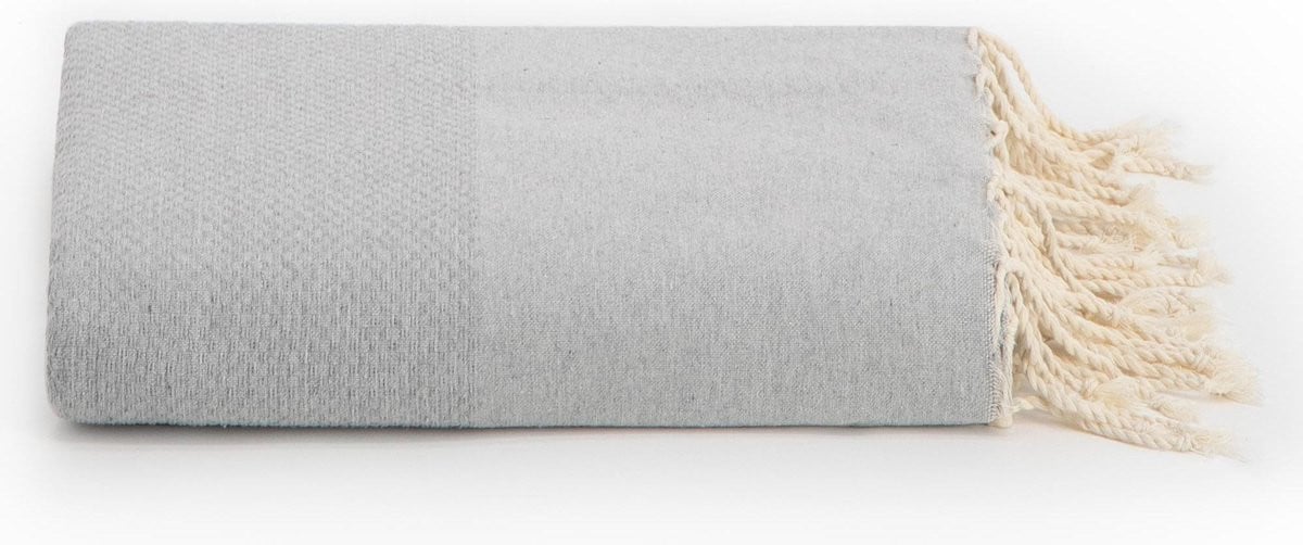 Lantara Plaid Lichtgrijs Katoen 190 x 300 cm