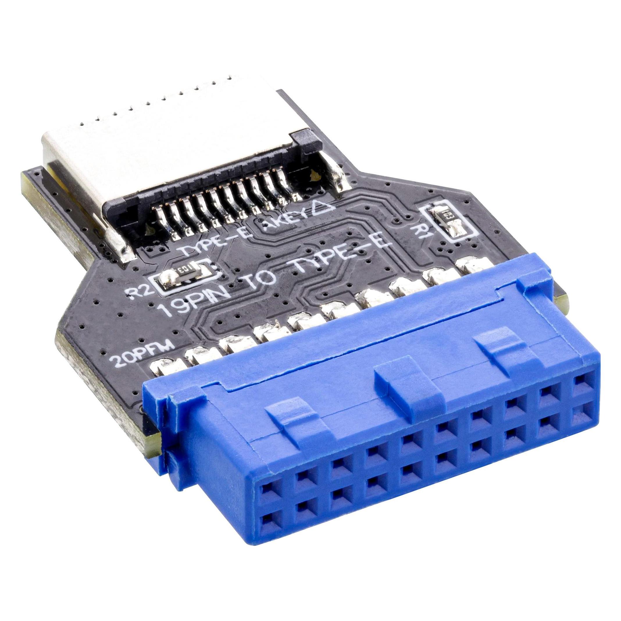 InLine USB 3.0 Mainboard zu USB 3.2 Typ-E Key-A Adapter intern (33446R)